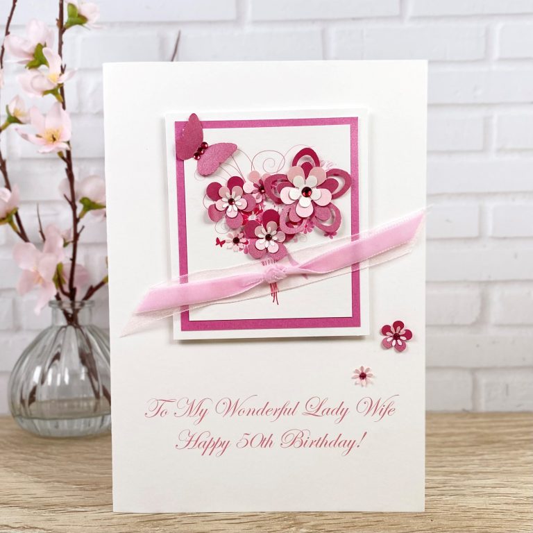 Luxury Handmade Birthday Card ‘Bouquet’