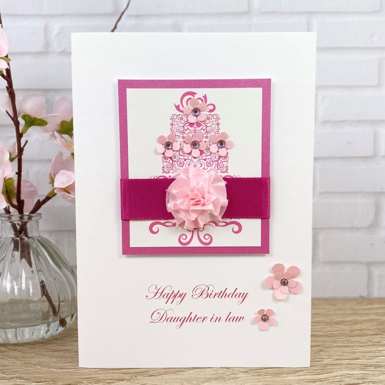 Luxury Handmade Birthday Card ‘Cake’