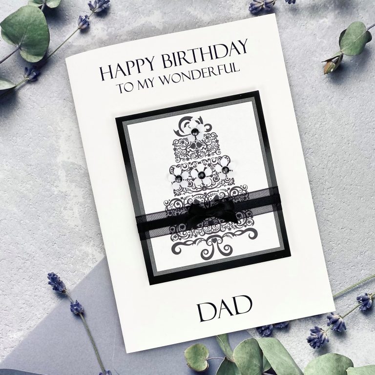 Luxury Handmade Birthday Card ‘Cake’