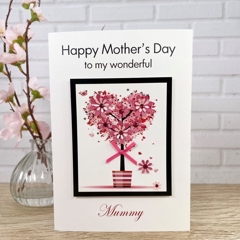 Luxury Handmade Mother’s Day Card ‘Floral Pot Tree’