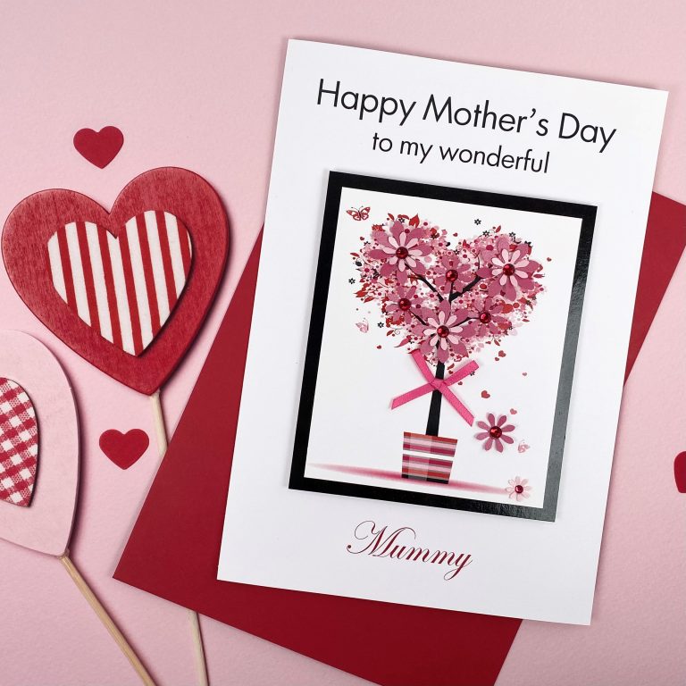 Luxury Handmade Mother’s Day Card ‘Floral Pot Tree’