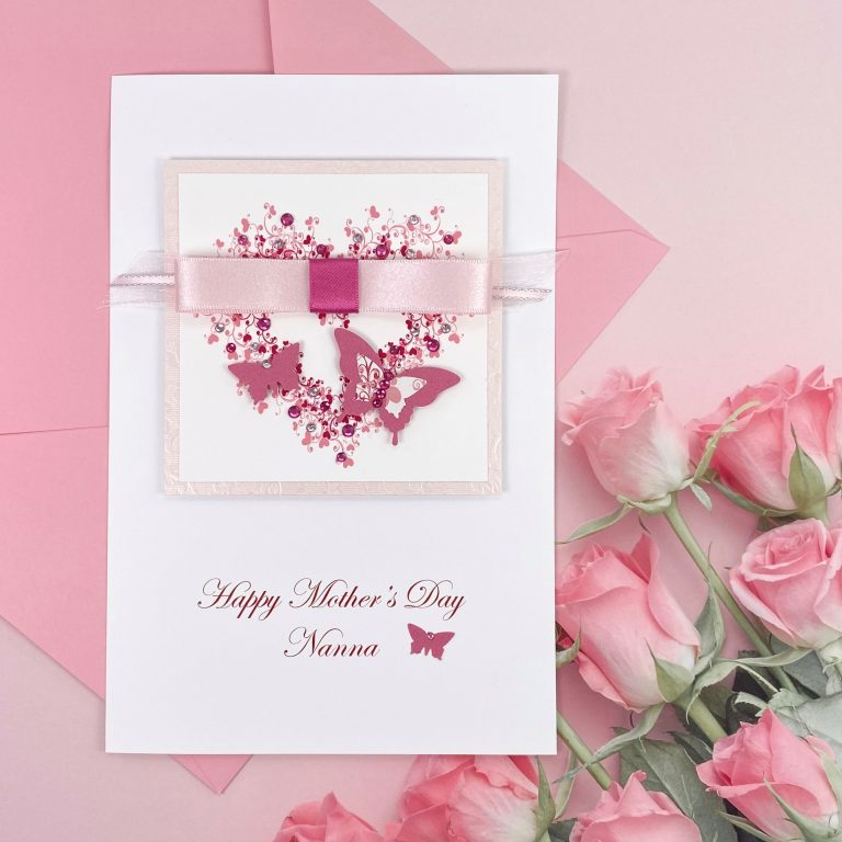 Luxury Handmade Mother’s Day Card ‘Butterfly Heart’