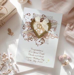 Luxury Vintage Wedding Card