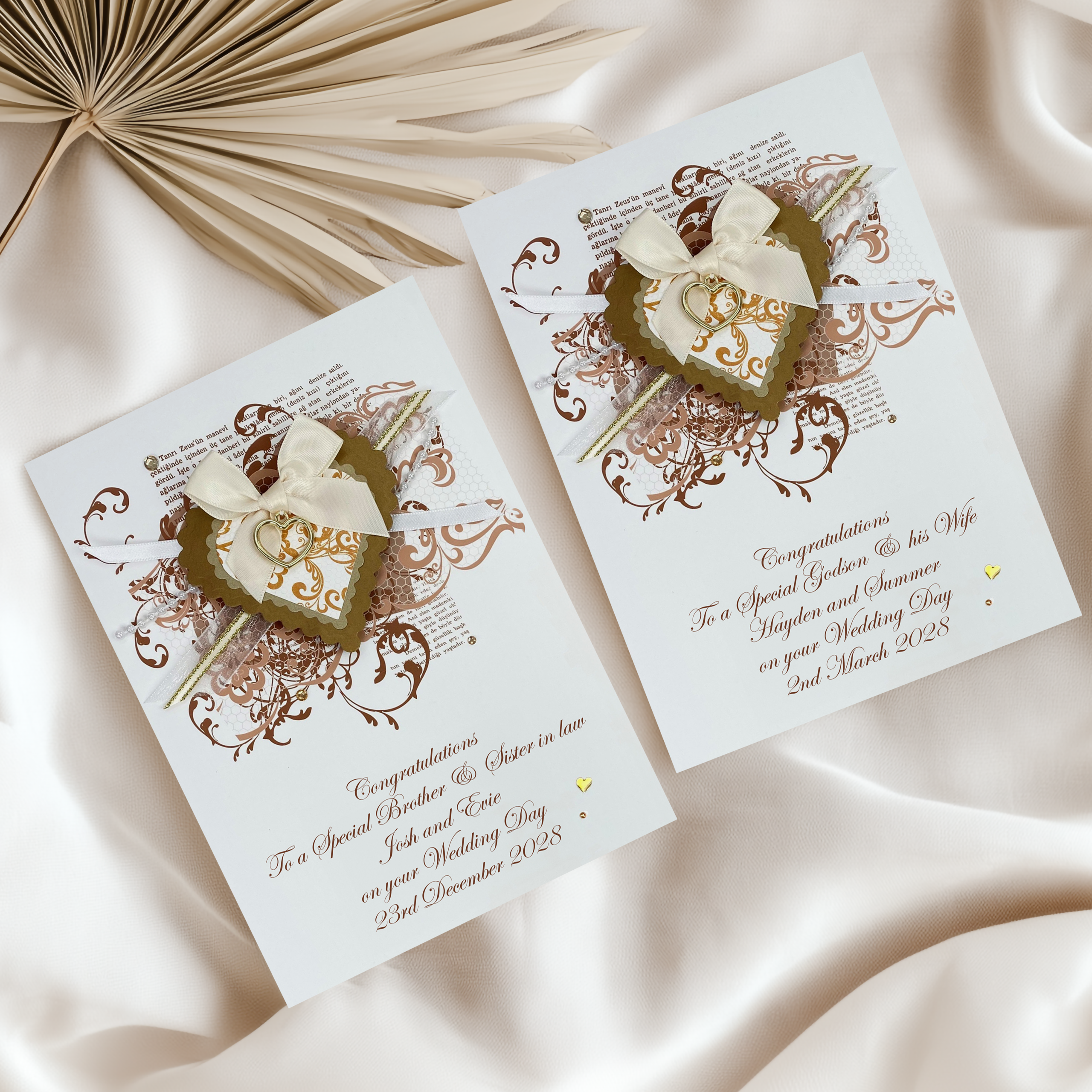 Luxury Vintage Wedding Card
