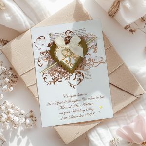 Luxury Vintage Wedding Card