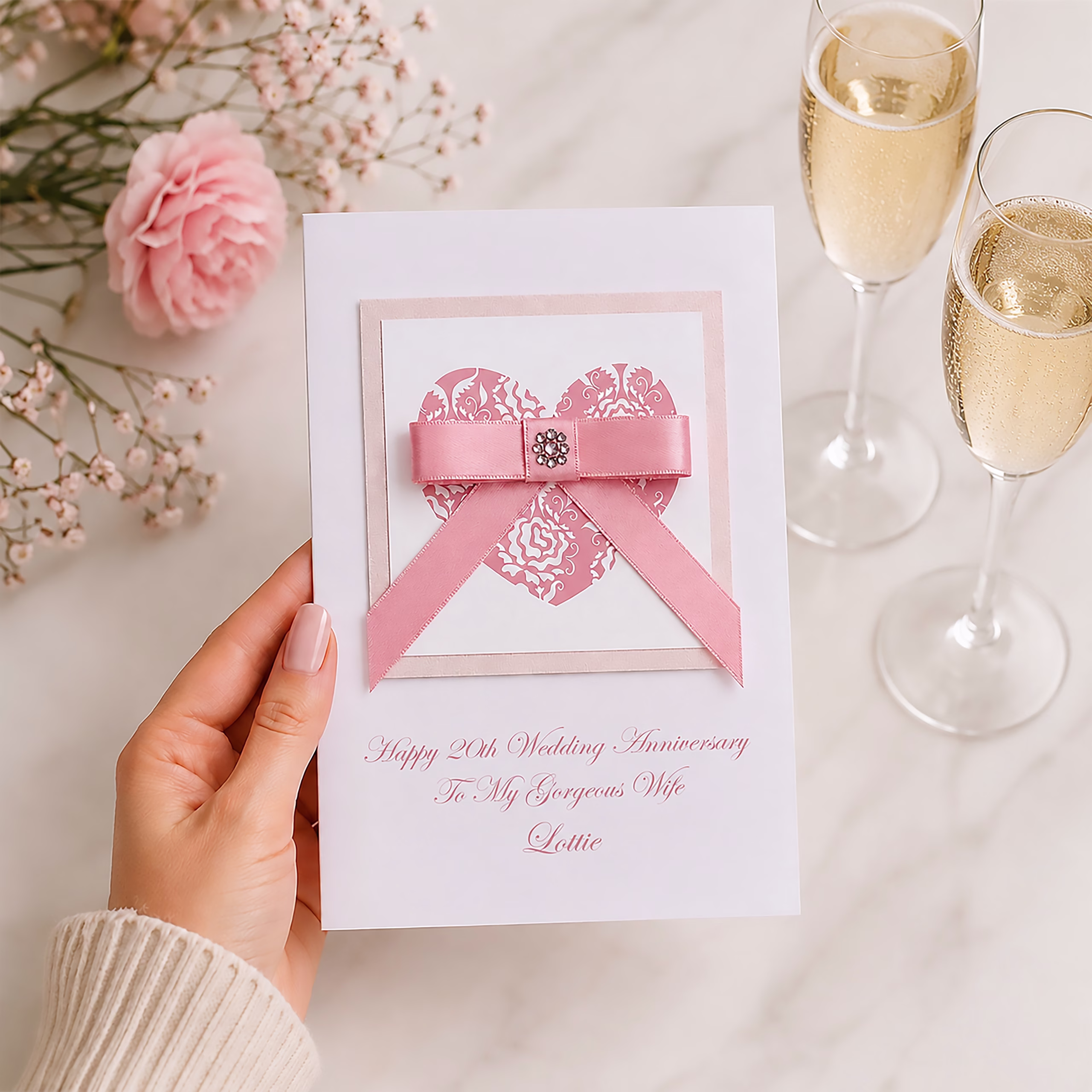 Luxury Wedding Anniversary Card