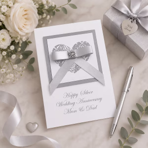 Luxury Wedding Anniversary Card