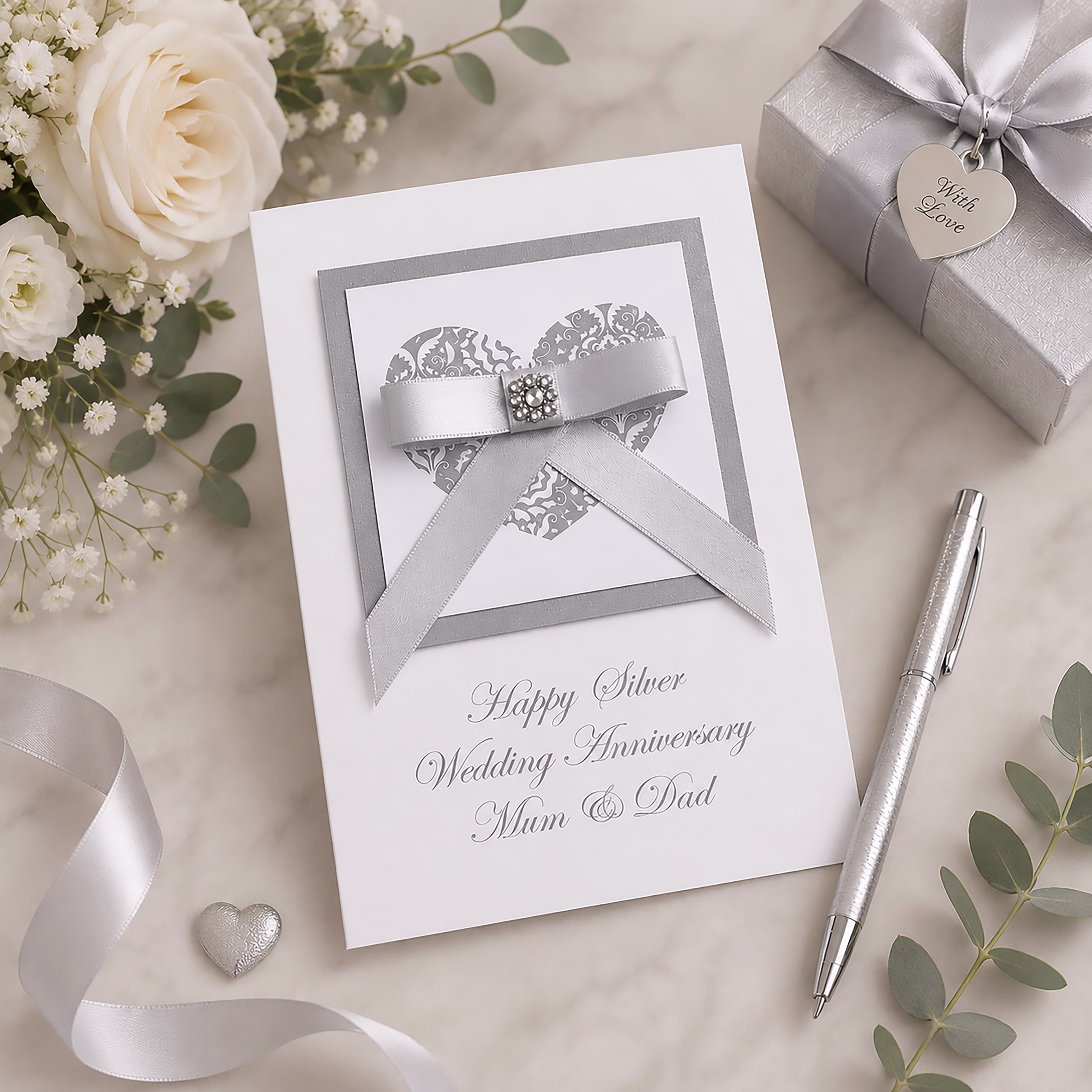 Luxury Wedding Anniversary Card
