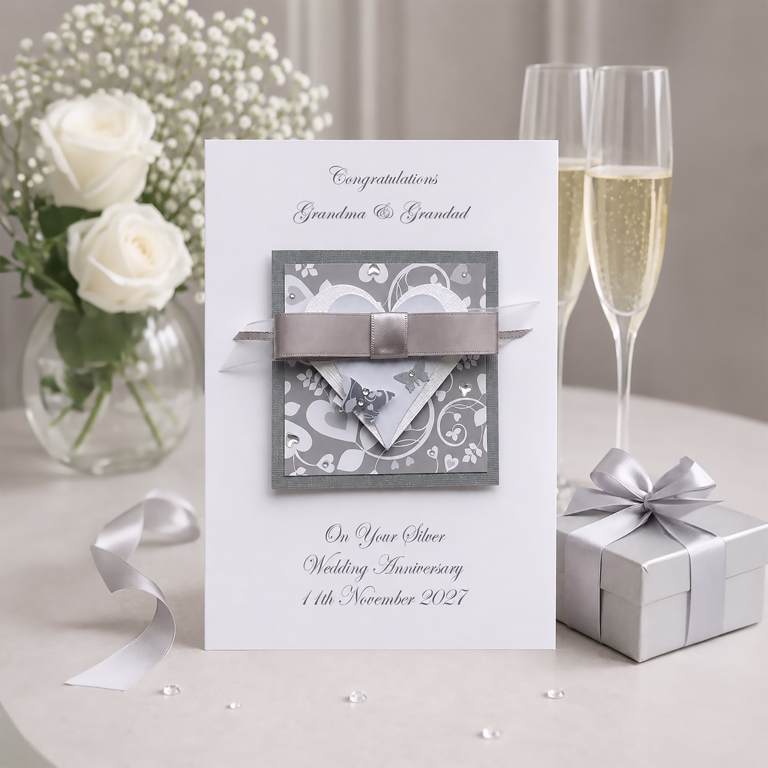 Luxury Wedding Anniversary Card