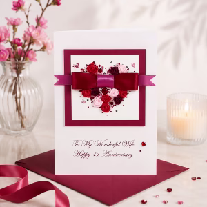 Luxury Wedding Anniversary Card