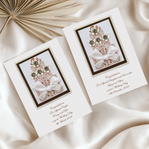 Luxury Wedding Cake Card