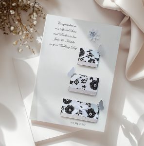 Luxury Wedding Three Tier Cake Card