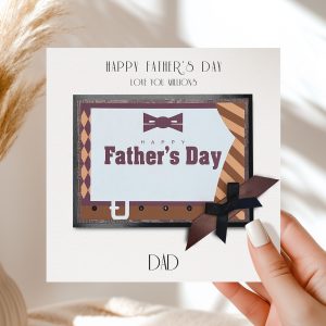 Personalised Father's Day Chocolate Card