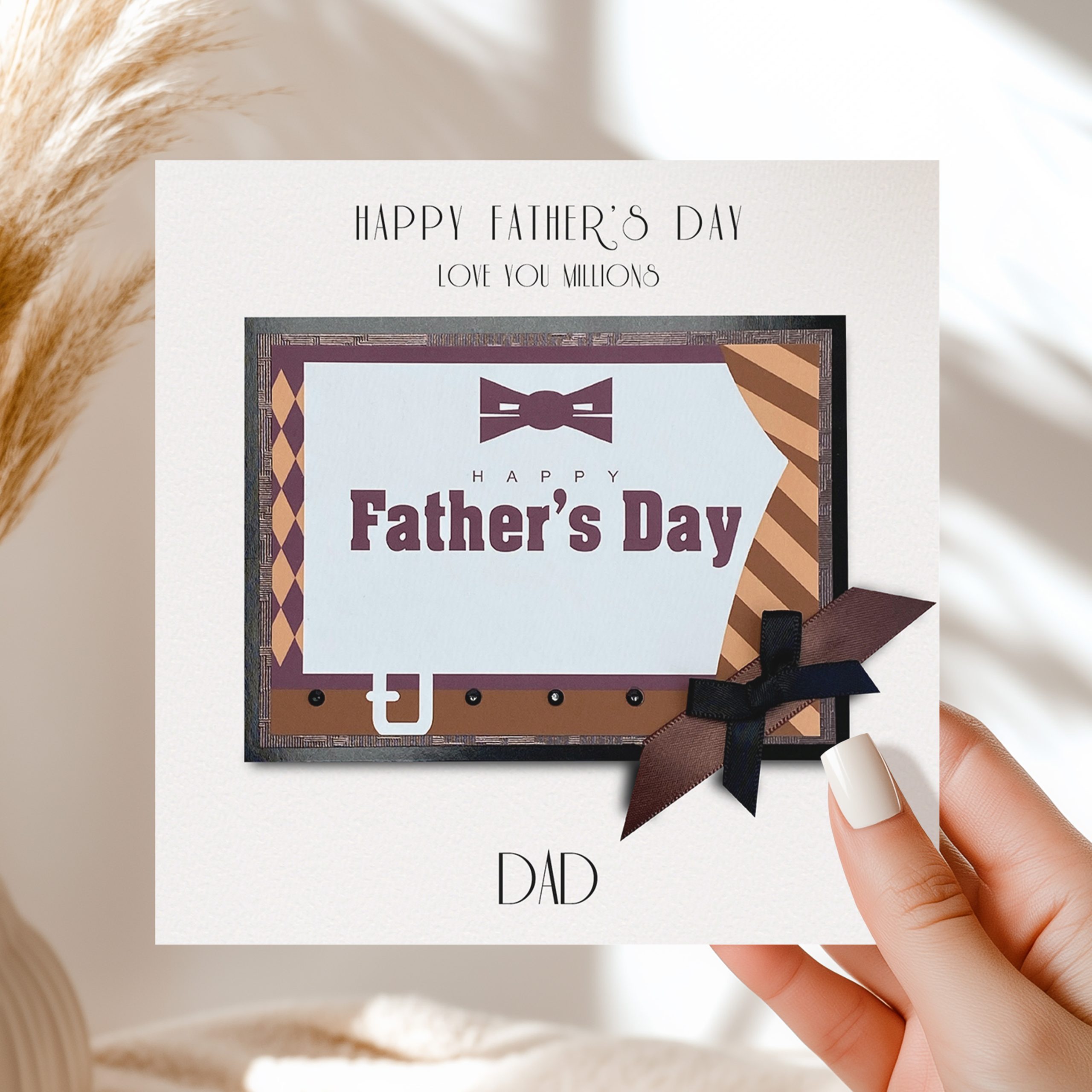 Personalised Father's Day Chocolate Card