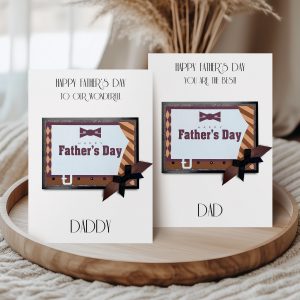 Personalised Father's Day Chocolate Card