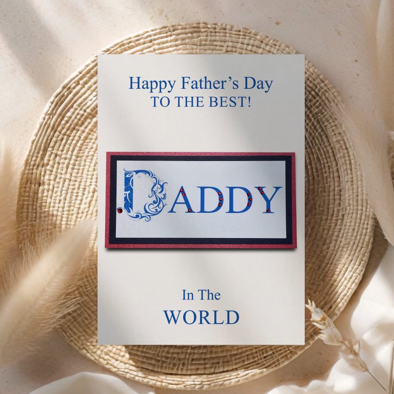 Handmade Father’s Day Card ‘DADDY’