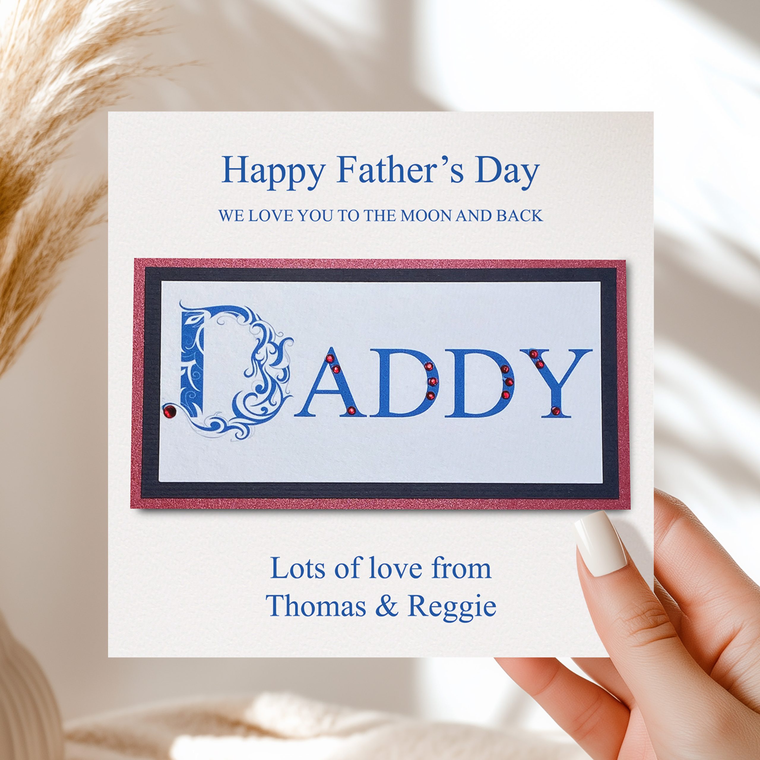 Personalised Father's Day DADDY Card