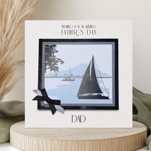 Personalised Father's Day Sailing Boat Card