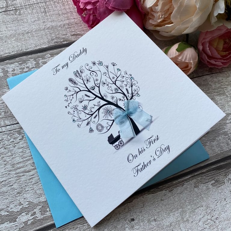 Handmade First Father’s Day Card ‘Pram’