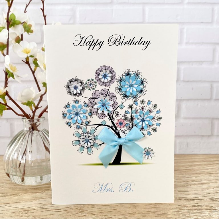 Handmade Birthday Card ‘Flower Tree’