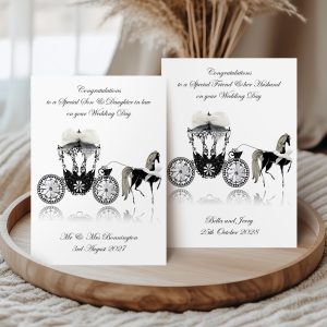 Personalised Wedding Horse and Carriage Card