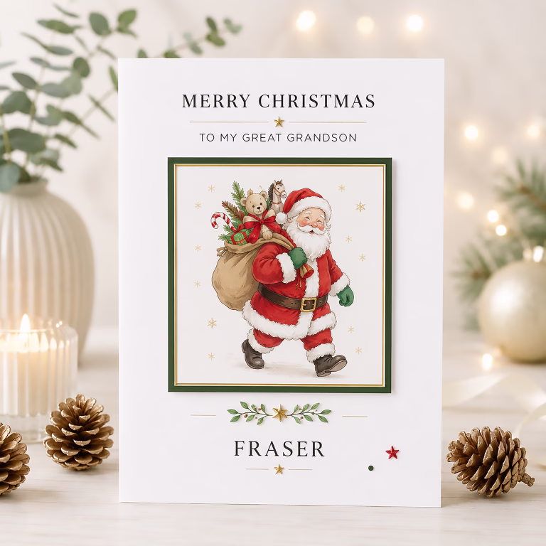 Handmade Christmas Card ‘Toys’