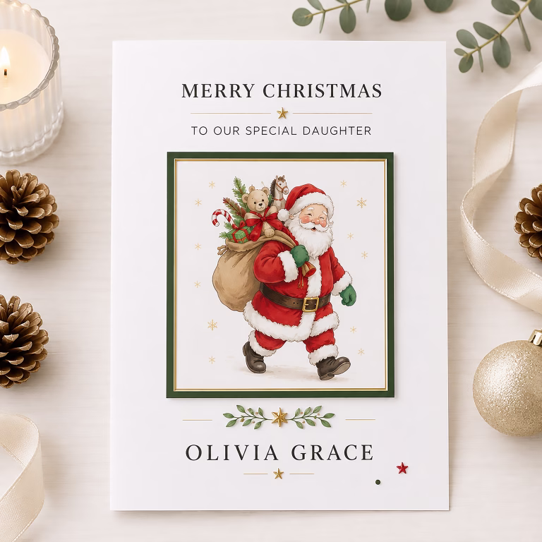 Handmade Christmas Card ‘Toys’