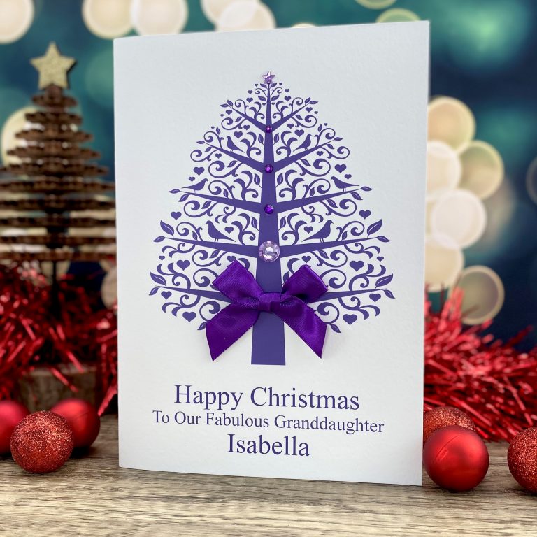 Handmade Christmas Card ‘Ornate Tree’