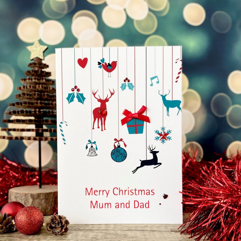 Handmade Christmas Card ‘Decorations’