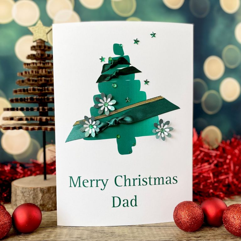 Handmade Christmas Card ‘Ribbon Tree’