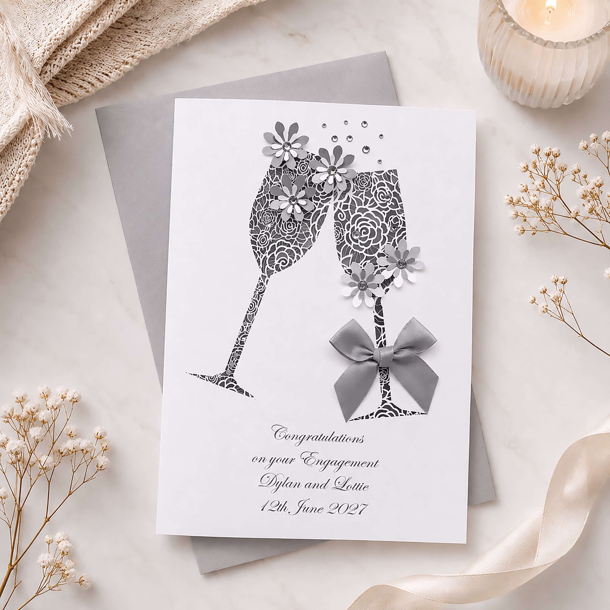 Handmade Engagement Card