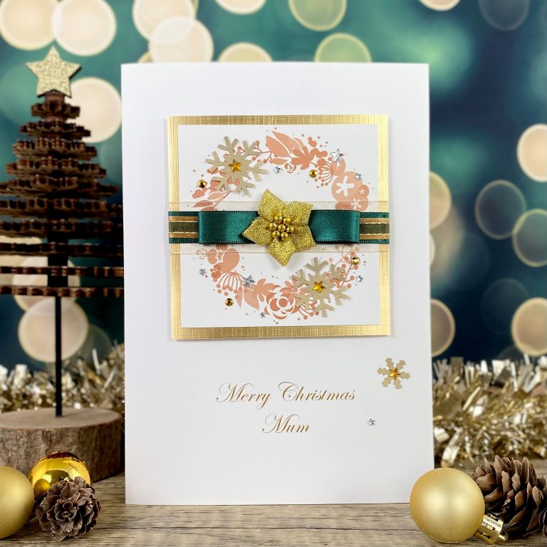 Luxury Handmade Christmas Card ‘Poinsettia’