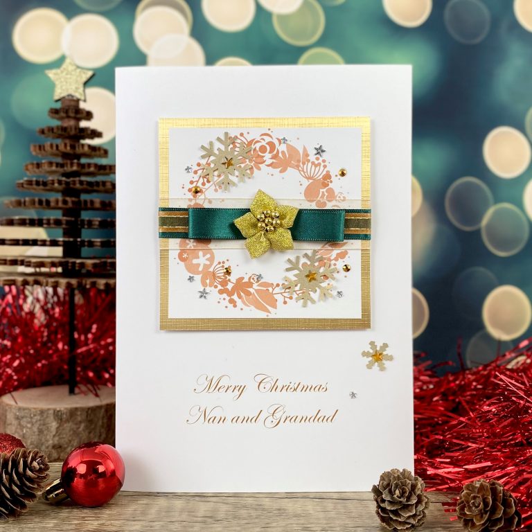 Luxury Handmade Christmas Card ‘Poinsettia’