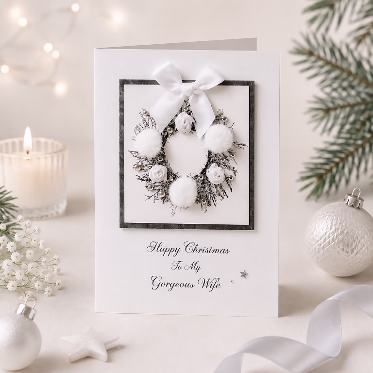 Luxury Handmade Christmas Card