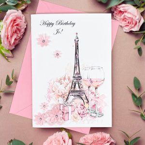 Handmade Birthday Cards Eiffel Tower A5 Card