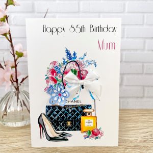 Handmade Birthday Card Designer Florals A5 Large Card