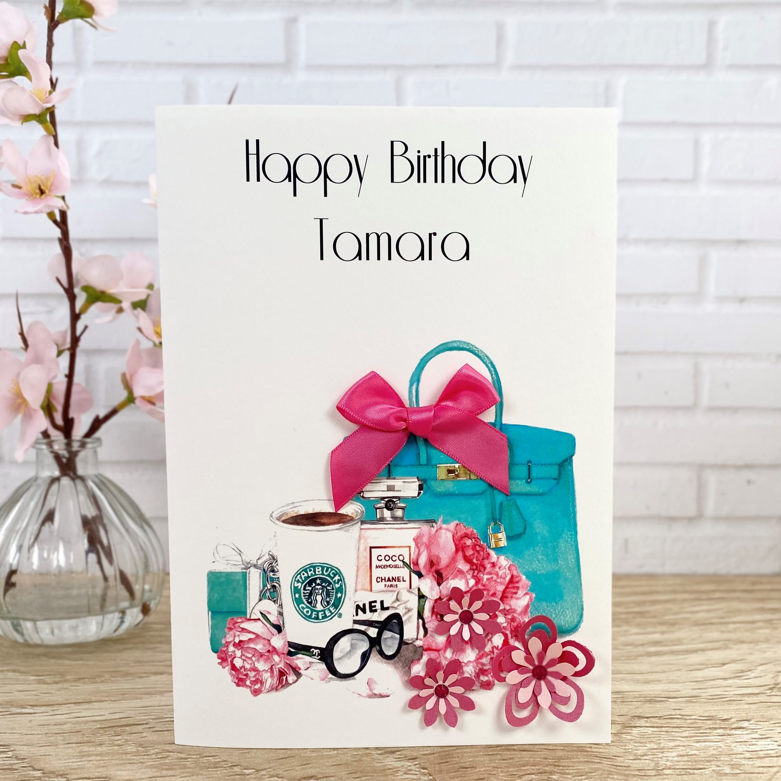 Handmade Birthday Cards Star Bucks A5 Large Card