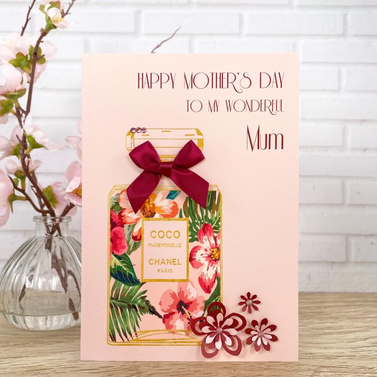 Handmade Mother’s Day Card ‘Floral Perfume’