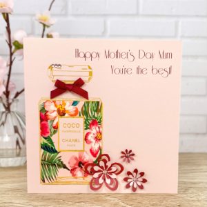 Handmade Mother's Day Card Designer Perfume