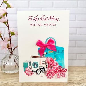 Handmade Mother's Day Card Starbucks A5 Large Card