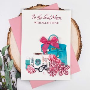 Handmade Mother's Day Card Starbucks A5 Large Card