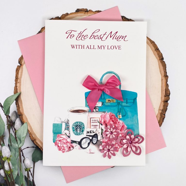 Handmade Mother’s Day Card ‘Starbucks’
