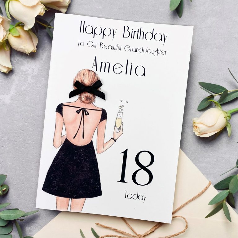 Handmade Birthday Card ‘Little Black Dress’