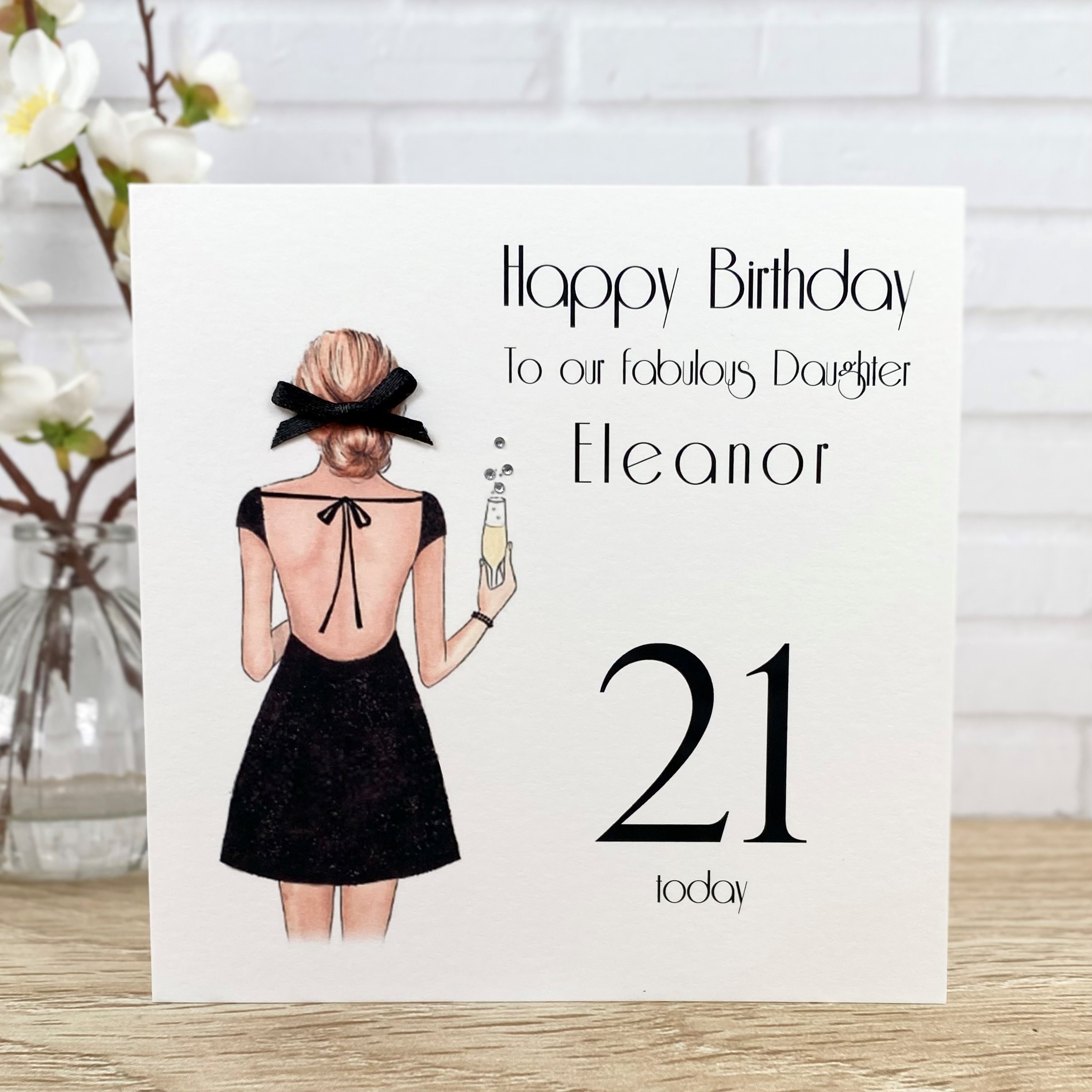 Handmade Birthday Card That Little Black Dress Square Card