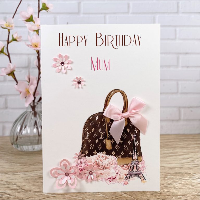 Handmade Birthday Card ‘Designer Bag’