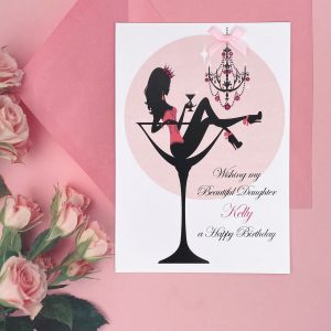 Handmade Birthday Card Champagne Cocktails