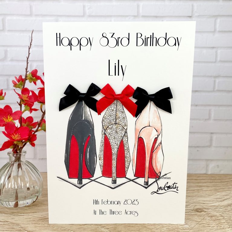 Handmade Birthday Card ‘Shoes’