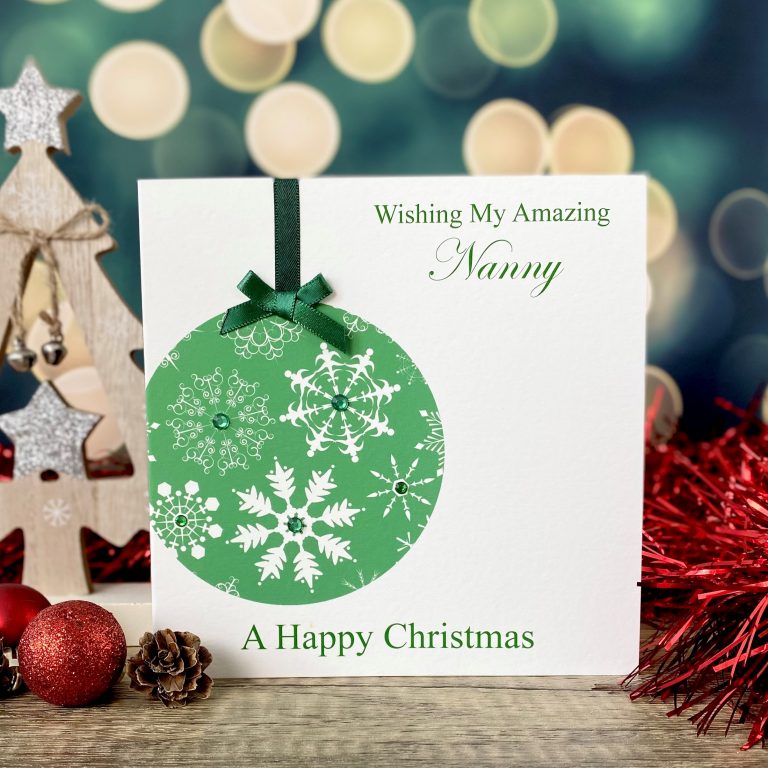 Handmade Christmas Card ‘Bauble’
