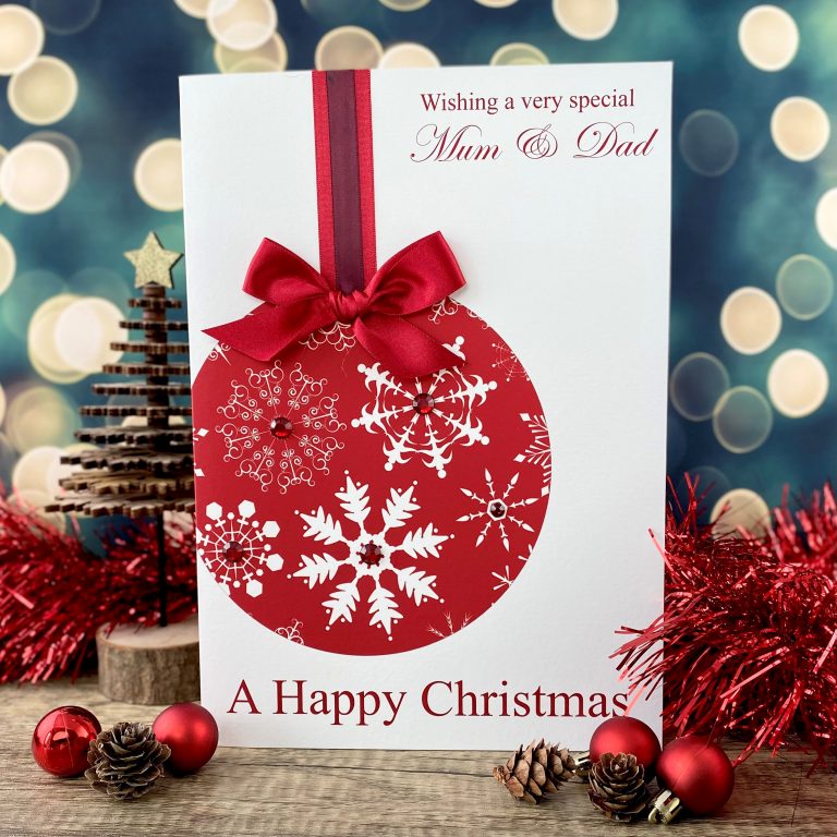Handmade Christmas Card ‘Bauble’