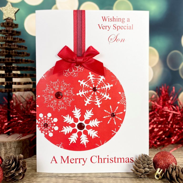Handmade Christmas Card ‘Bauble’